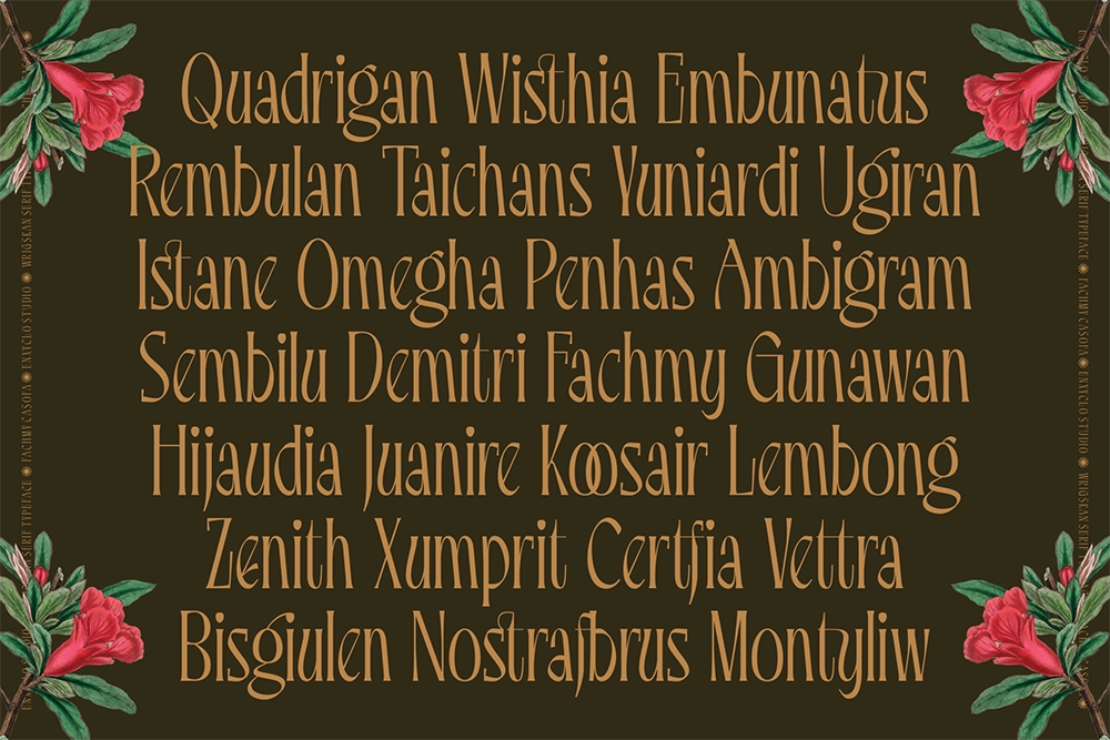 Wrigskan - Elegant Luxury Serif Typeface