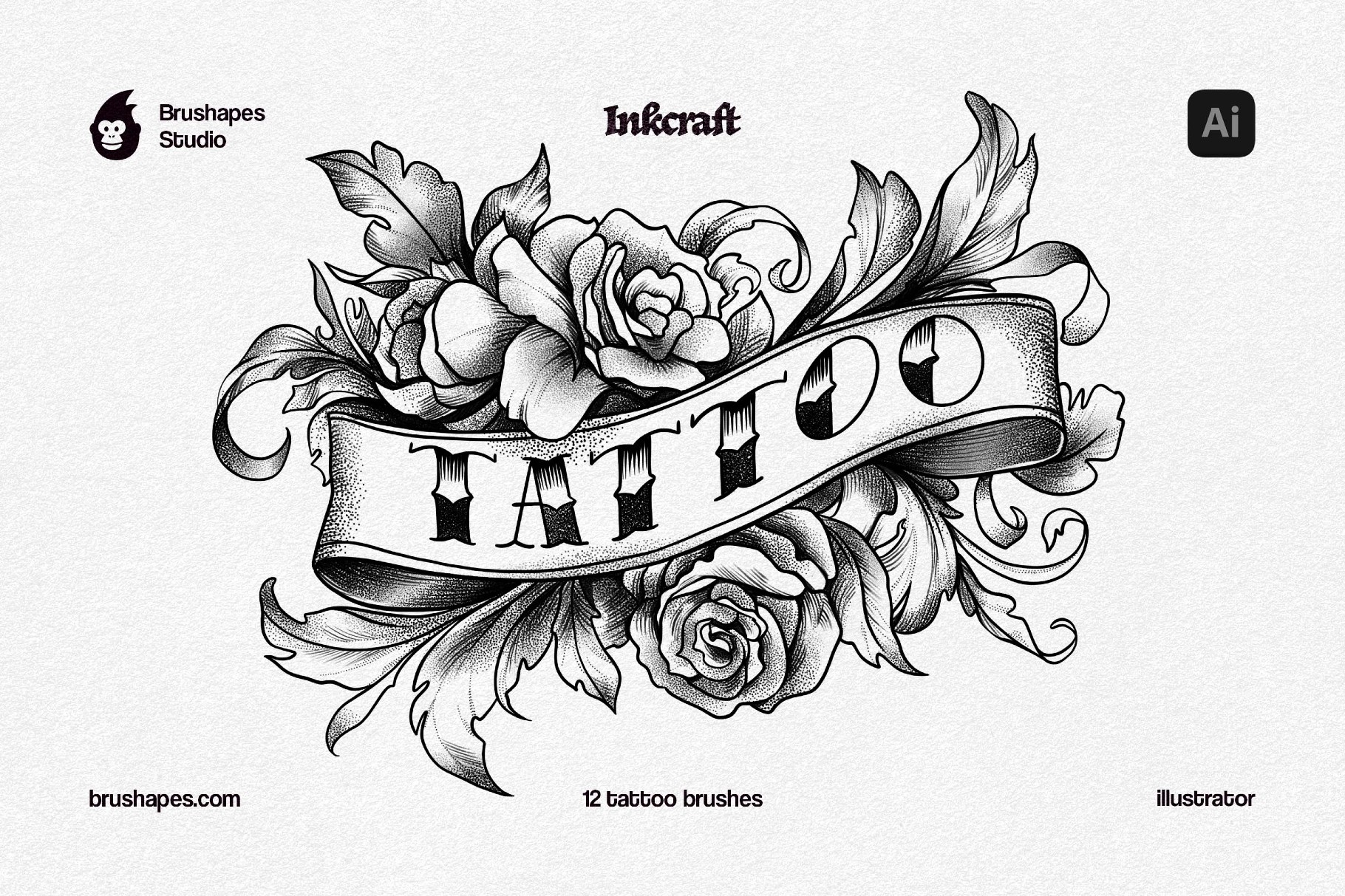 Tattoo Art Illustrator Brushes