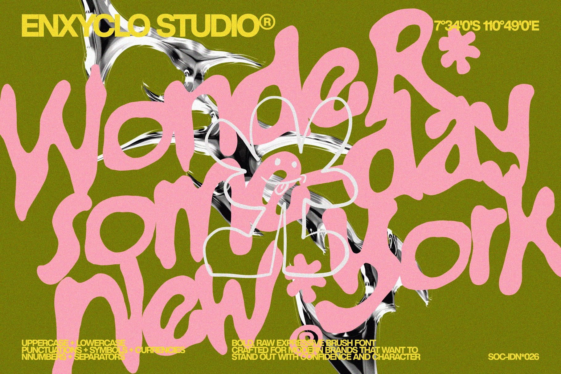 Gowny - Raw Brush Font