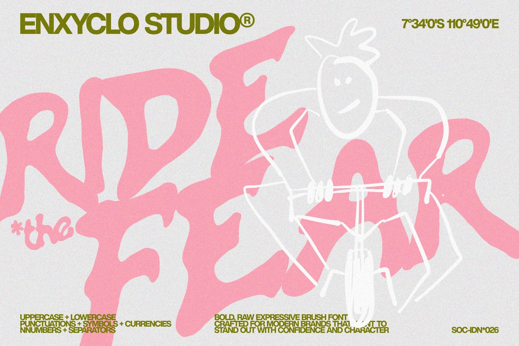 Gowny - Raw Brush Font