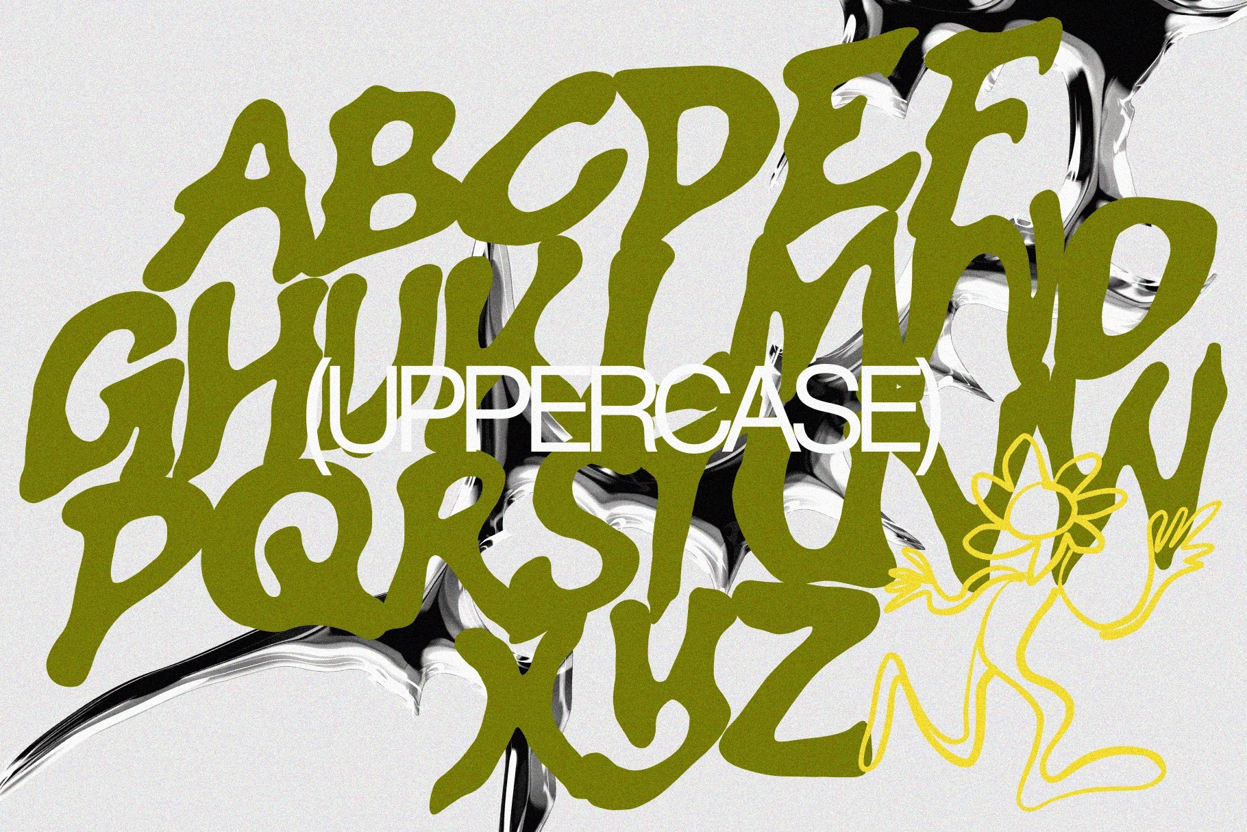 Gowny - Raw Brush Font