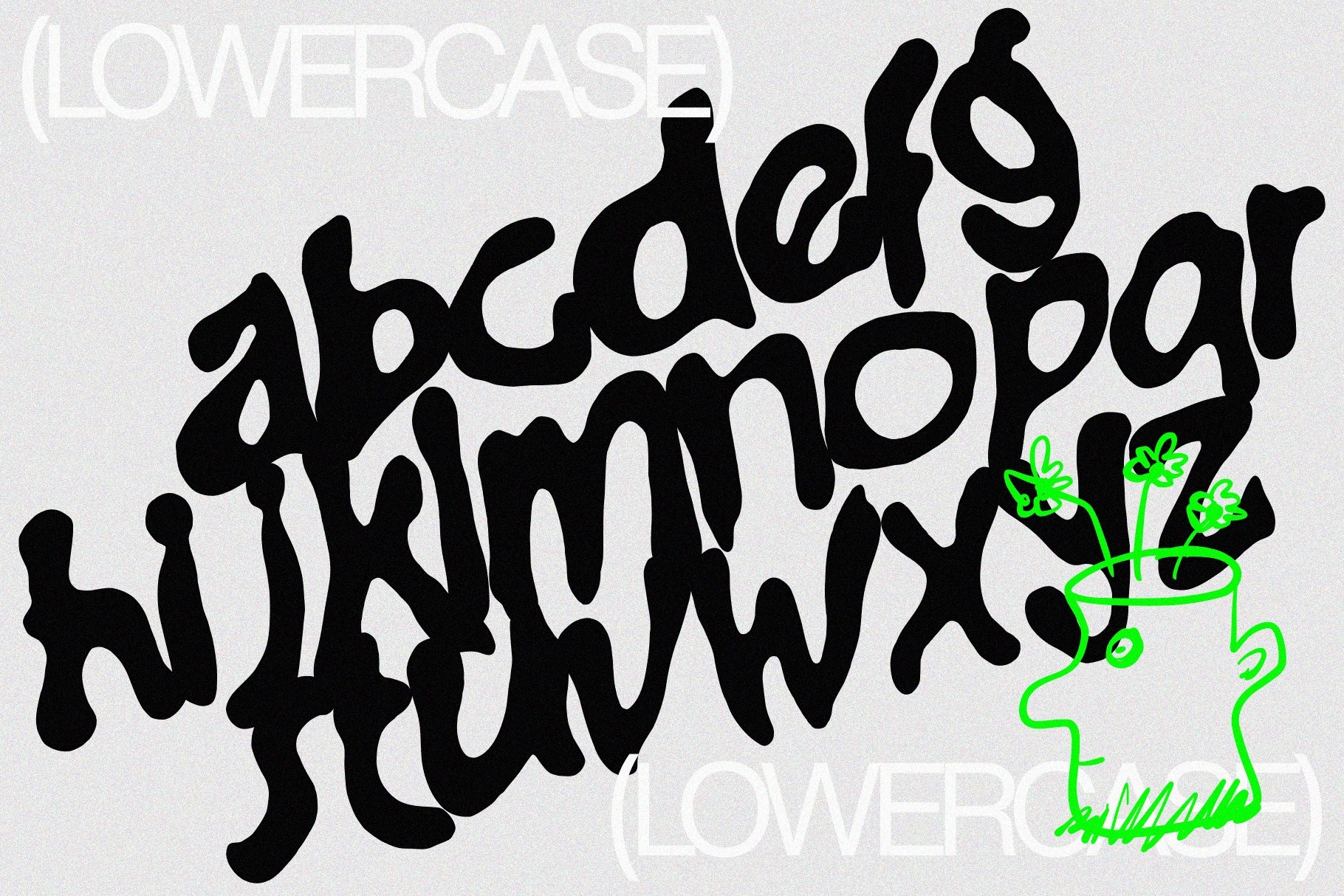 Gowny - Raw Brush Font