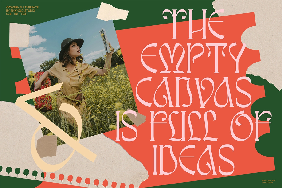 Awsirnam - Nostalgic Serif Font