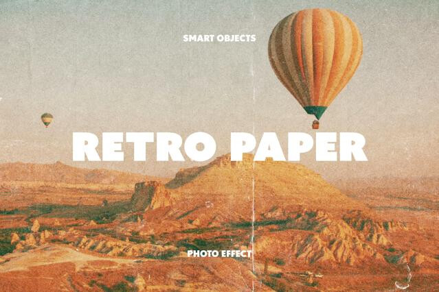 Retro Paper Photo Effect