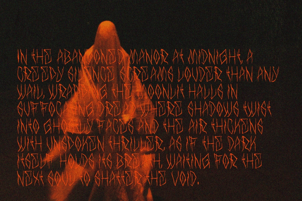 Black Sinister - Creepy Horror Display Font