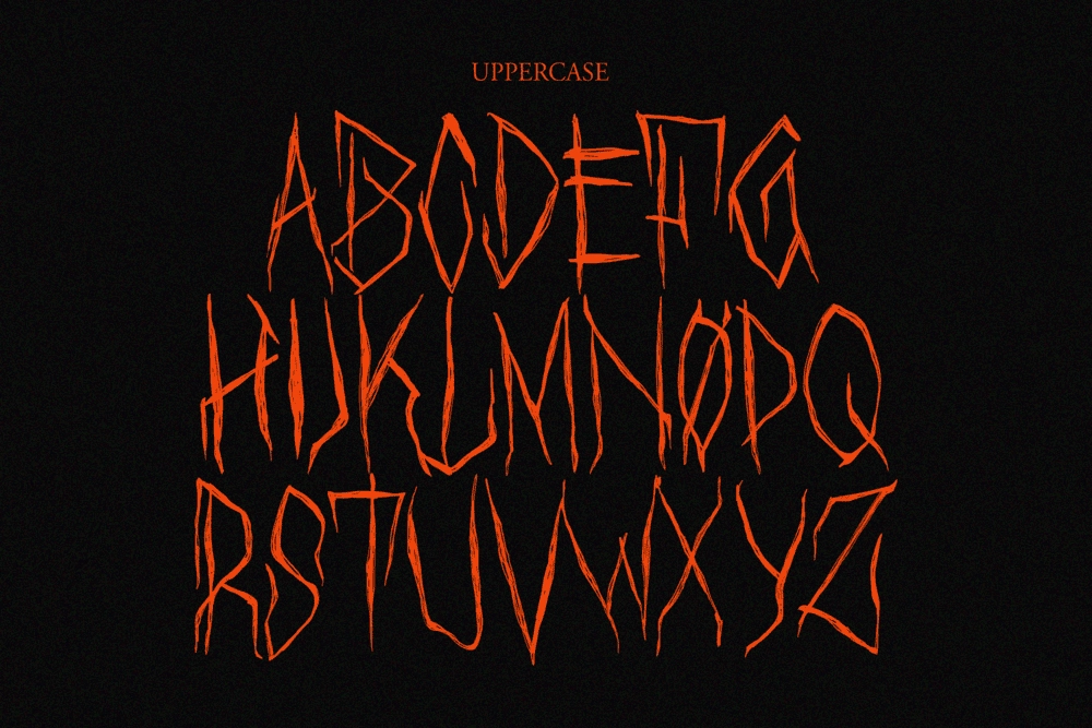 Black Sinister - Creepy Horror Display Font
