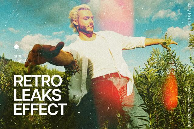 Retro Film Leaks Photo Effect