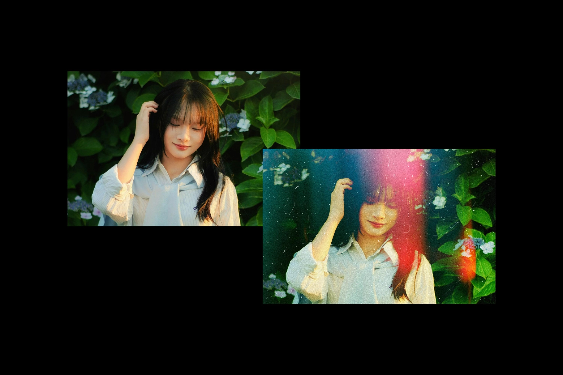 Retro Film Leaks Photo Effect