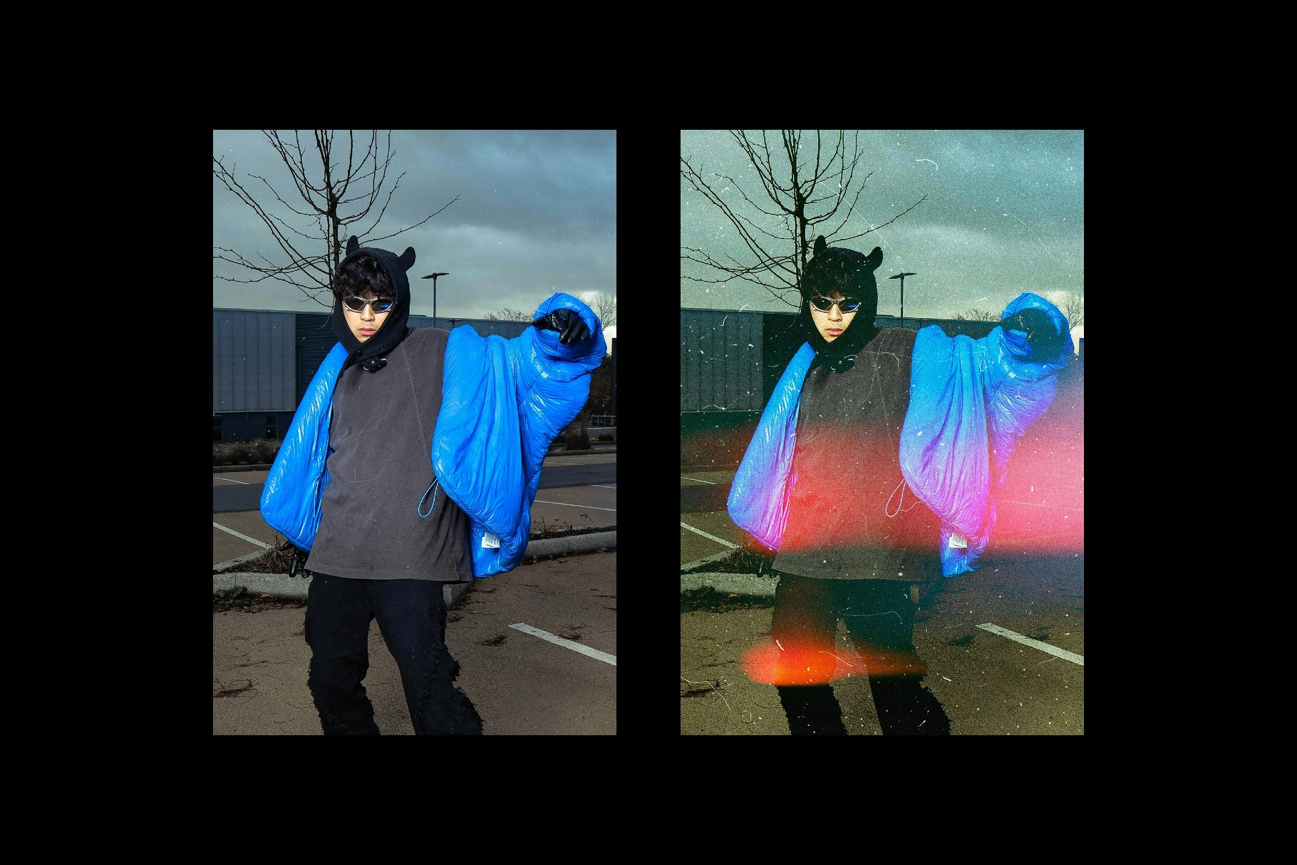 Retro Film Leaks Photo Effect