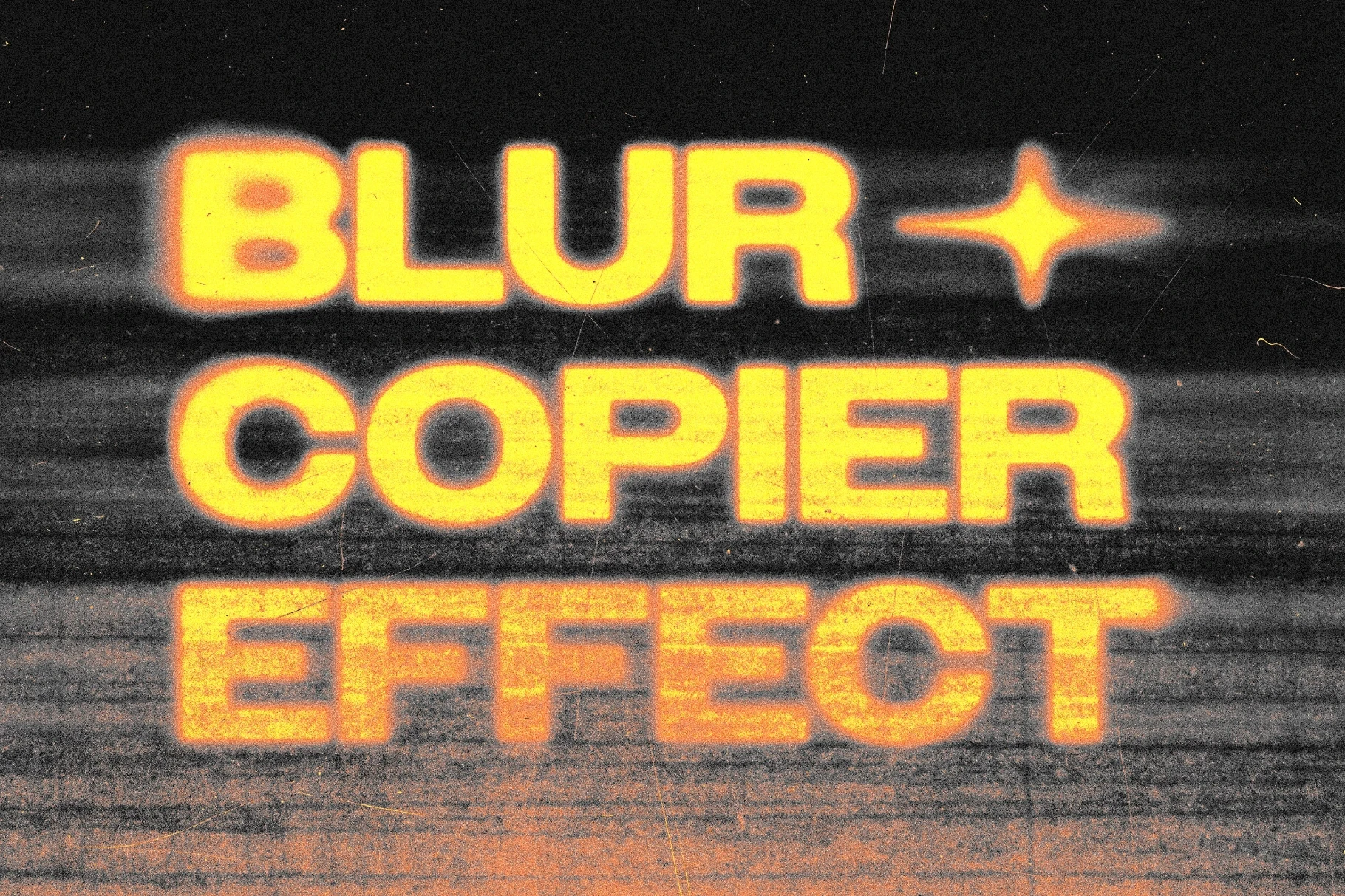 Blur Copier Text Effect