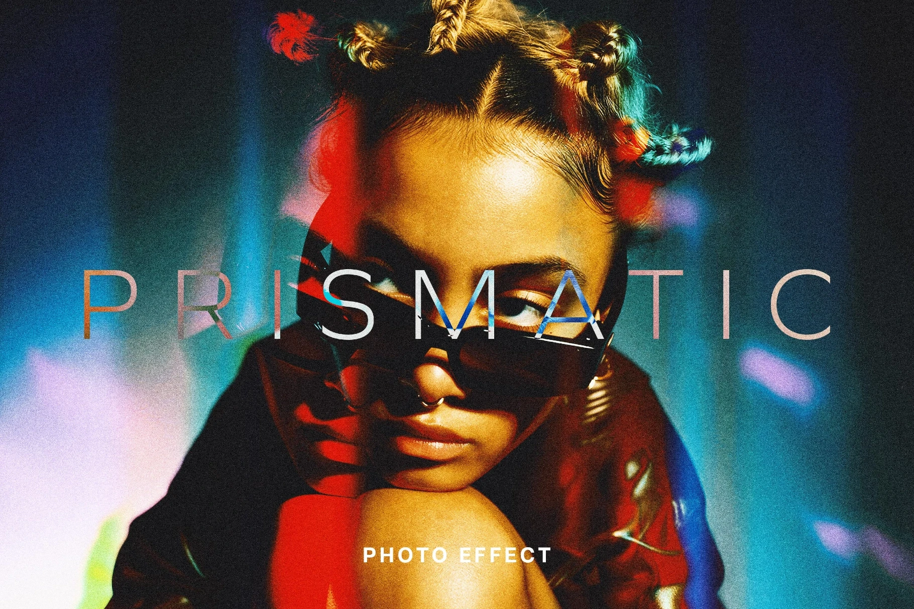 Glitch Prismatic Photo Effect