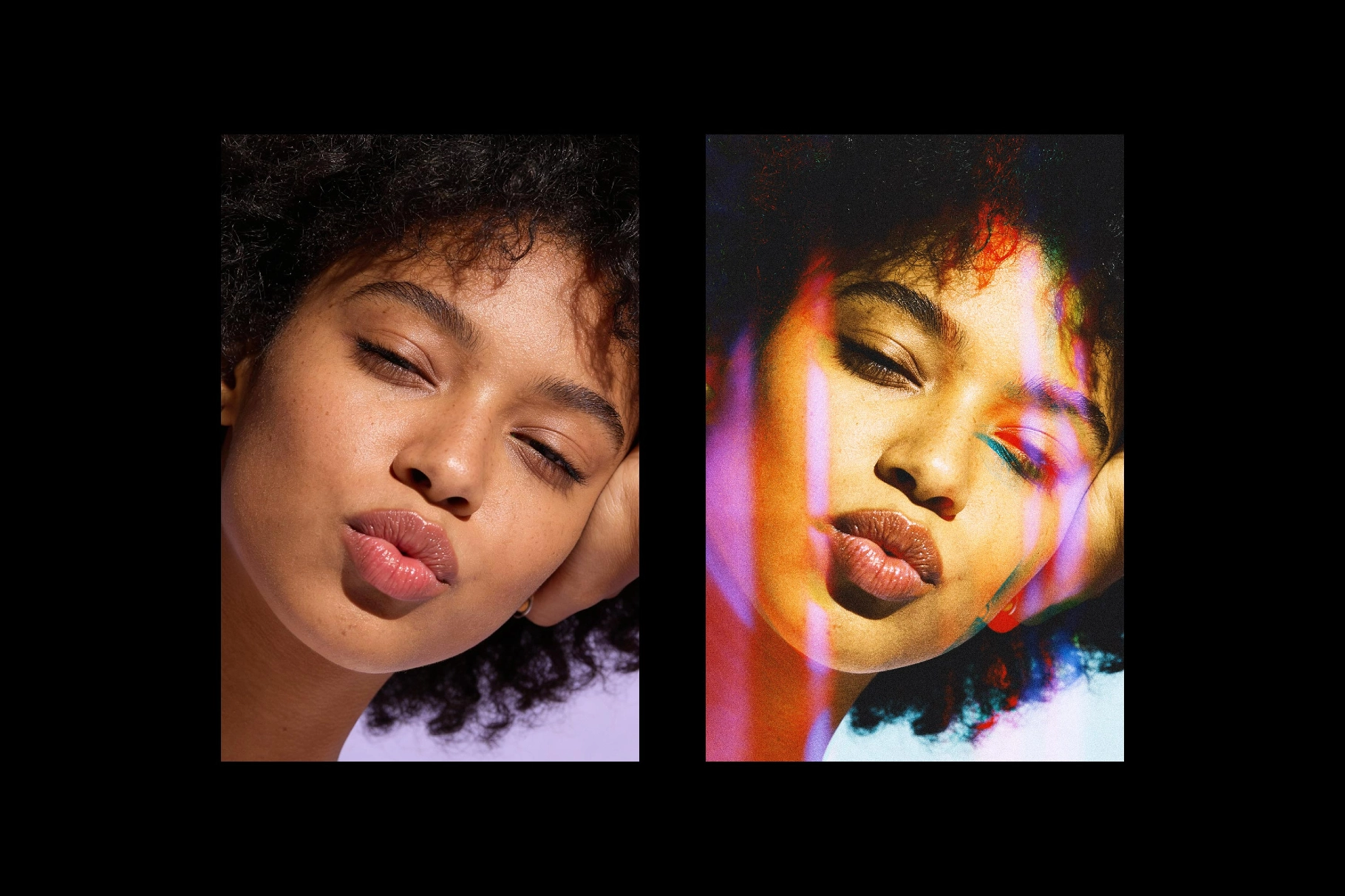 Glitch Prismatic Photo Effect