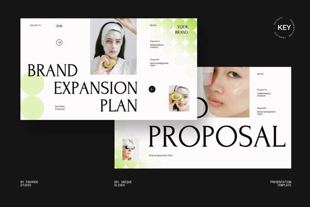 Keynote Aesthetic Brand Proposal Template