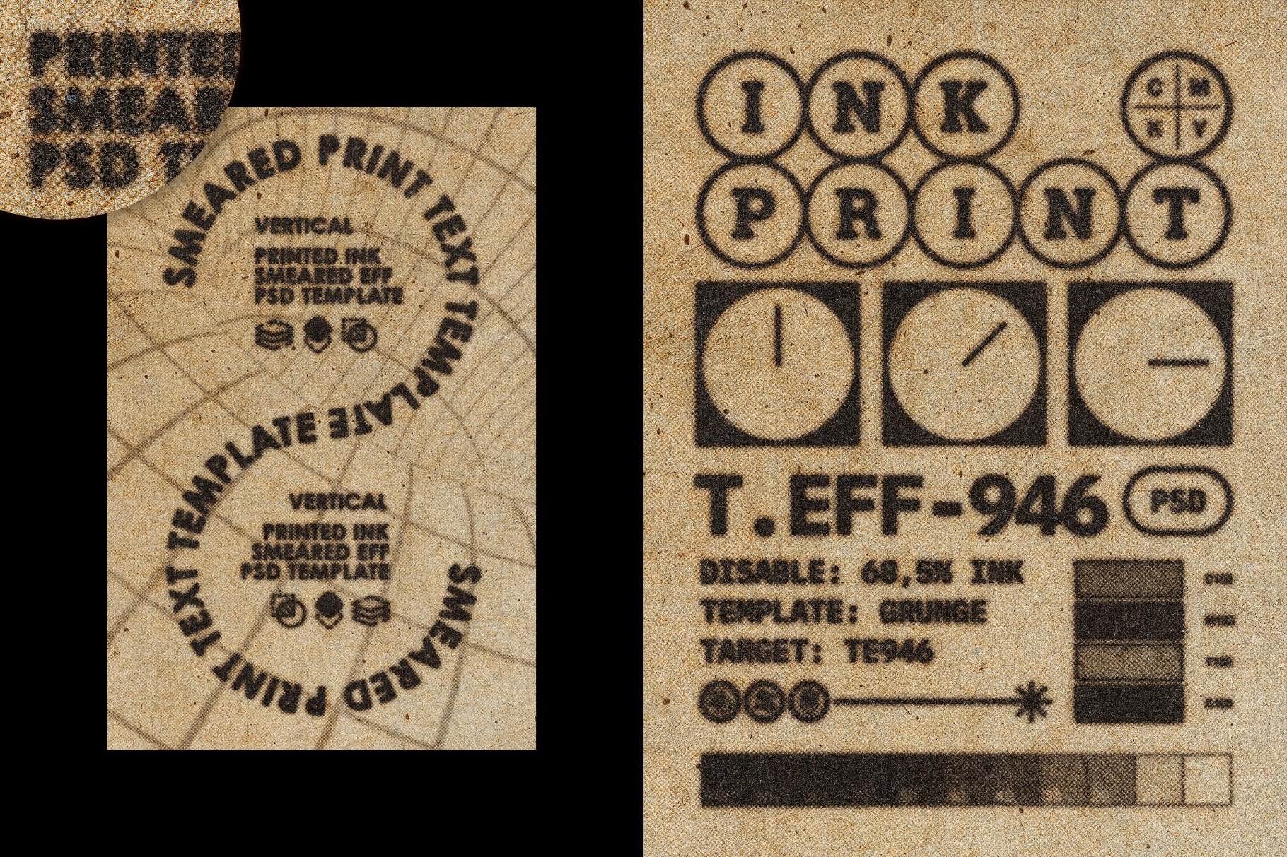 Ink Smudge Print Text Effect