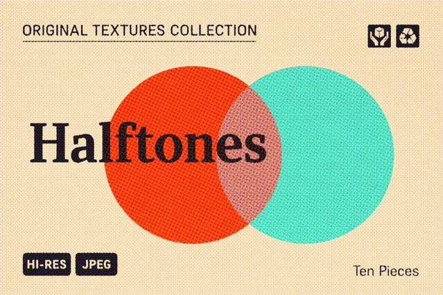 Vintage Halftone Textures Pack