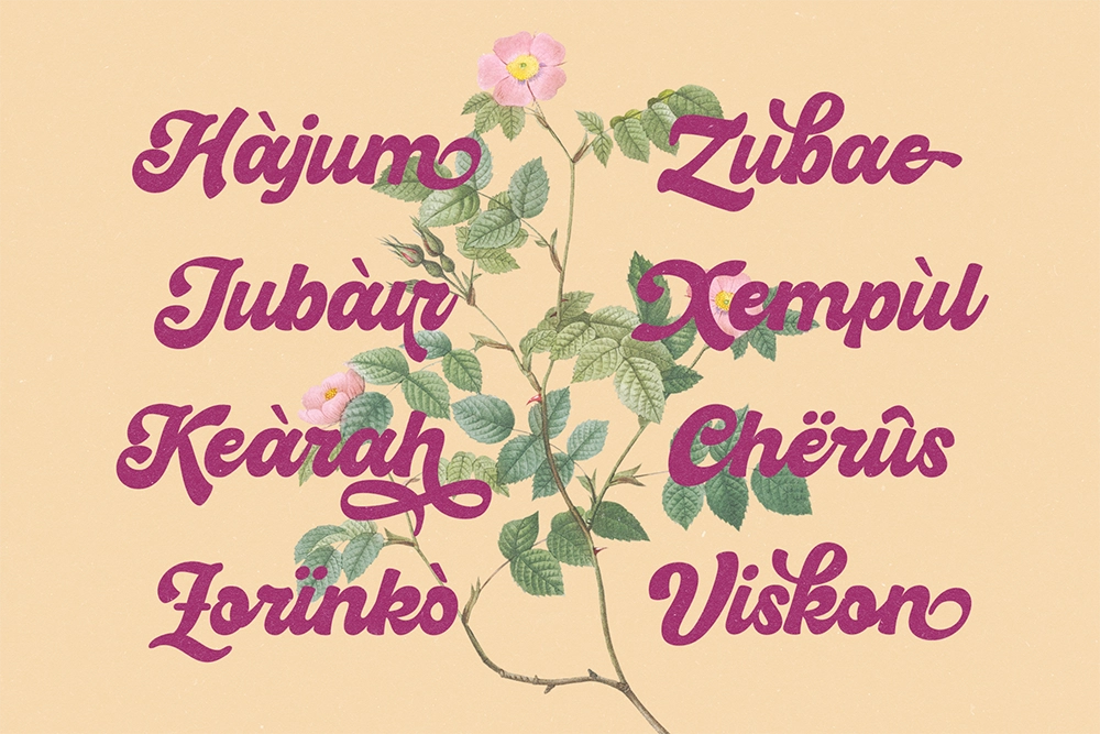 Hiderh Mahen - Groovy Script Font