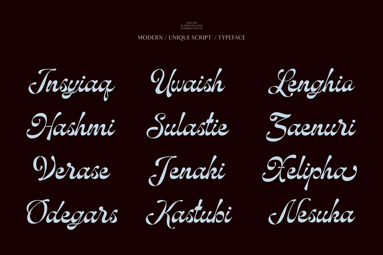 Hubiny - Elegant Script Font