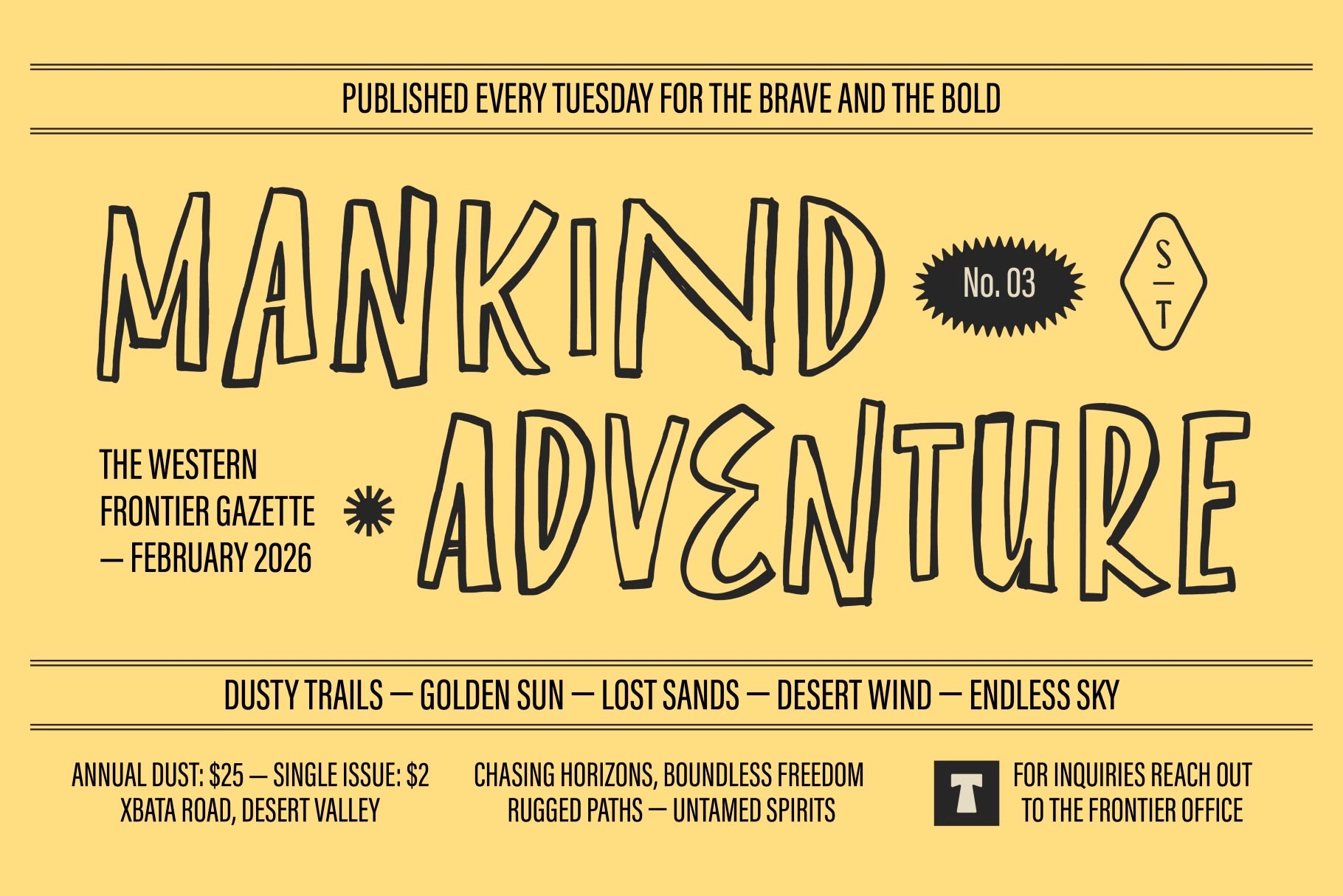 ST Westmark - A Human-Made Rough Wildwest Font