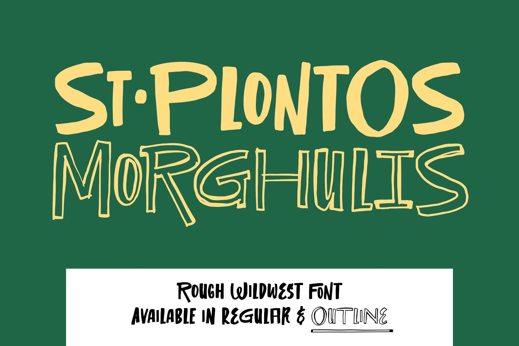 ST Westmark - A Human-Made Rough Wildwest Font