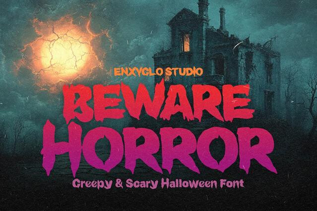 Beware Horror - Scary Horror Font