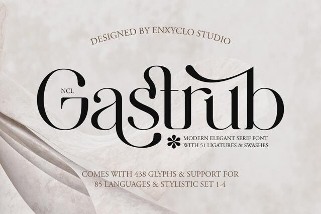 Gastrub - Modern Elegant Serif Font