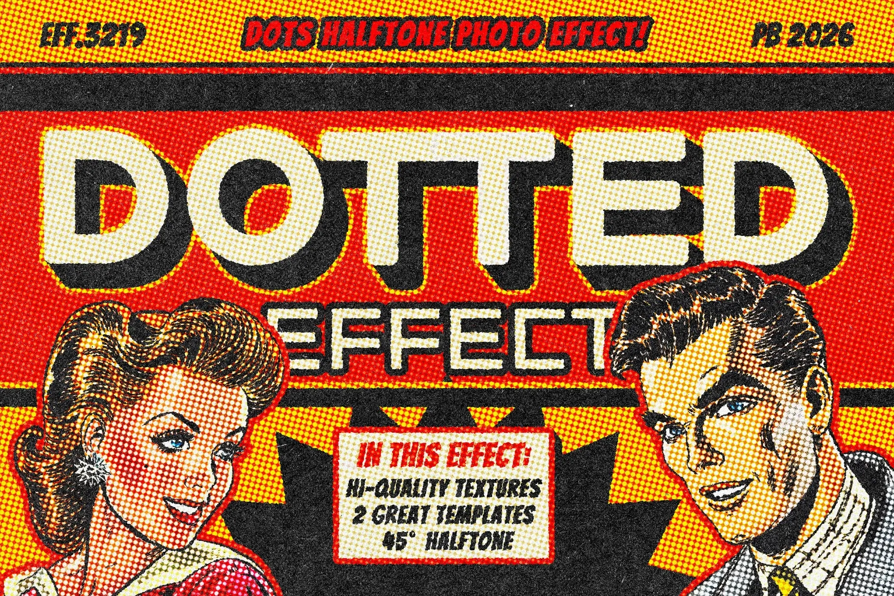 Dotted Print Photo Effect