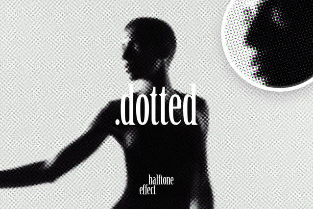 Dotted Halftone Photo Effect