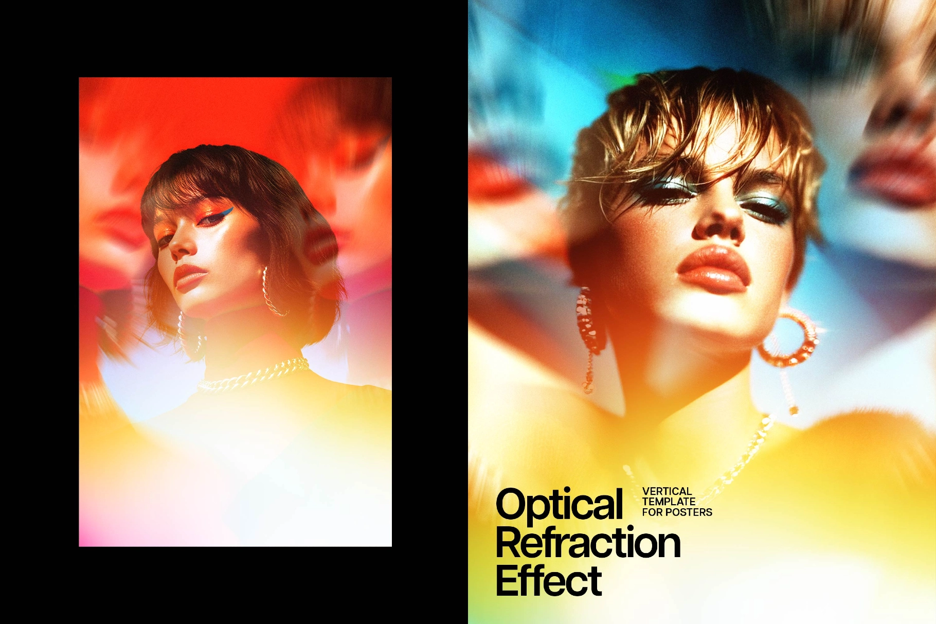 Light Split Poster Photo Effect