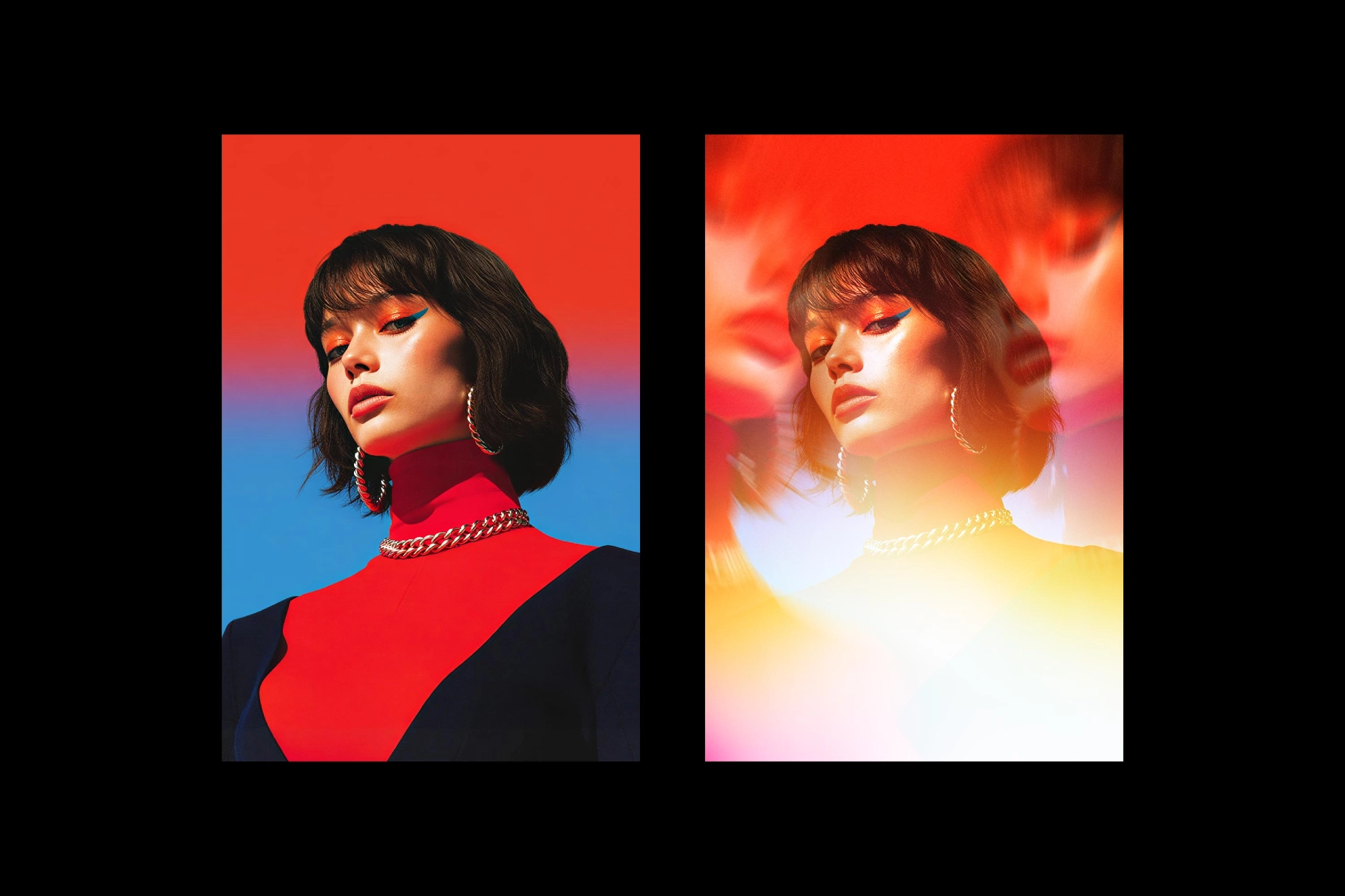 Light Split Poster Photo Effect