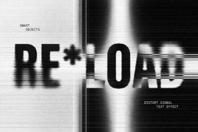 Distort Signal Text Effect