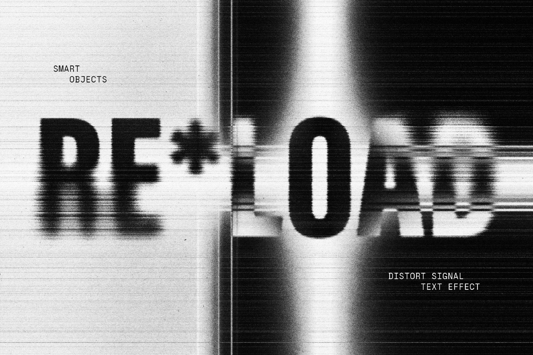 Distort Signal Text Effect