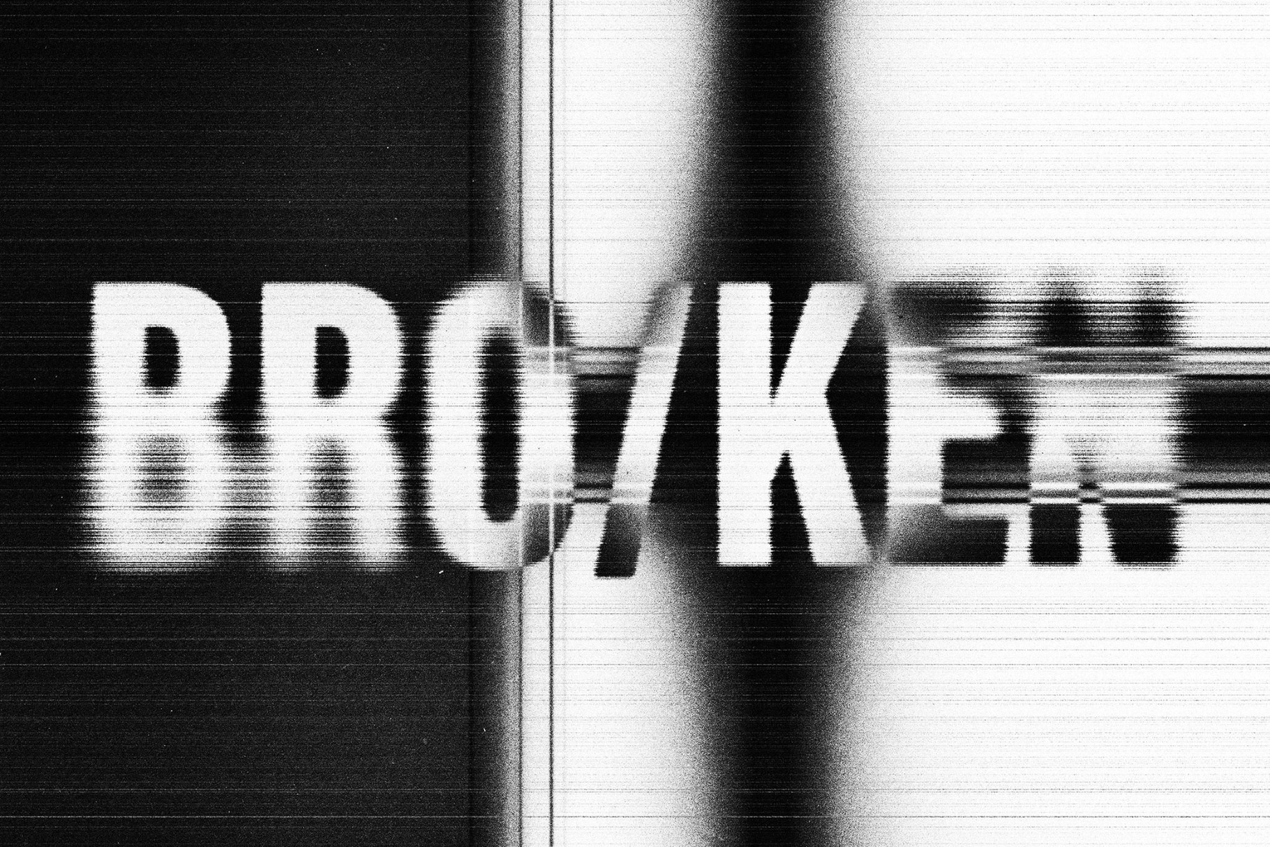 Distort Signal Text Effect