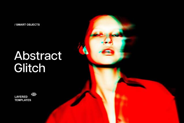 Abstract Glitch Photo Effect