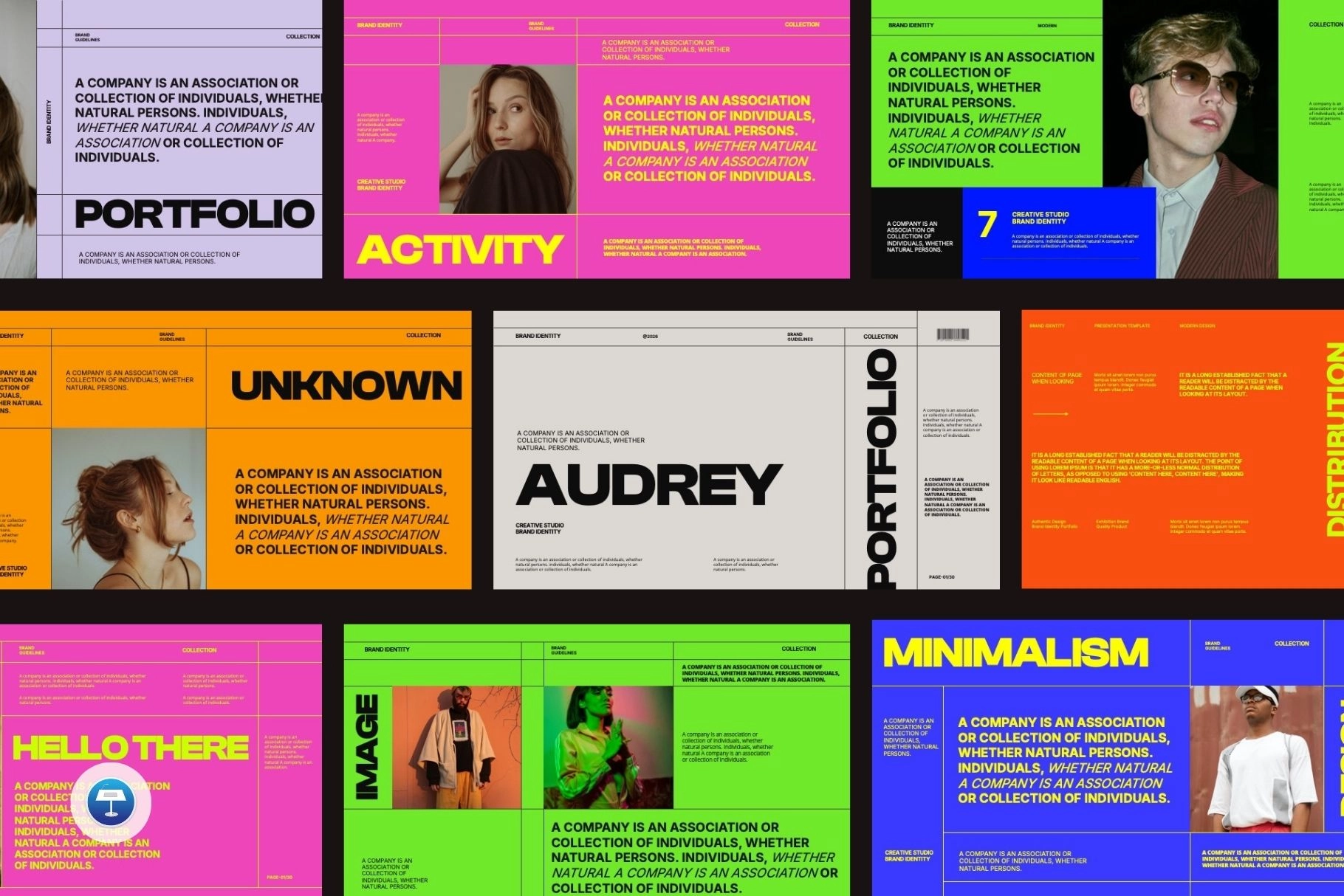 Keynote - Audrey Brand Identity Template