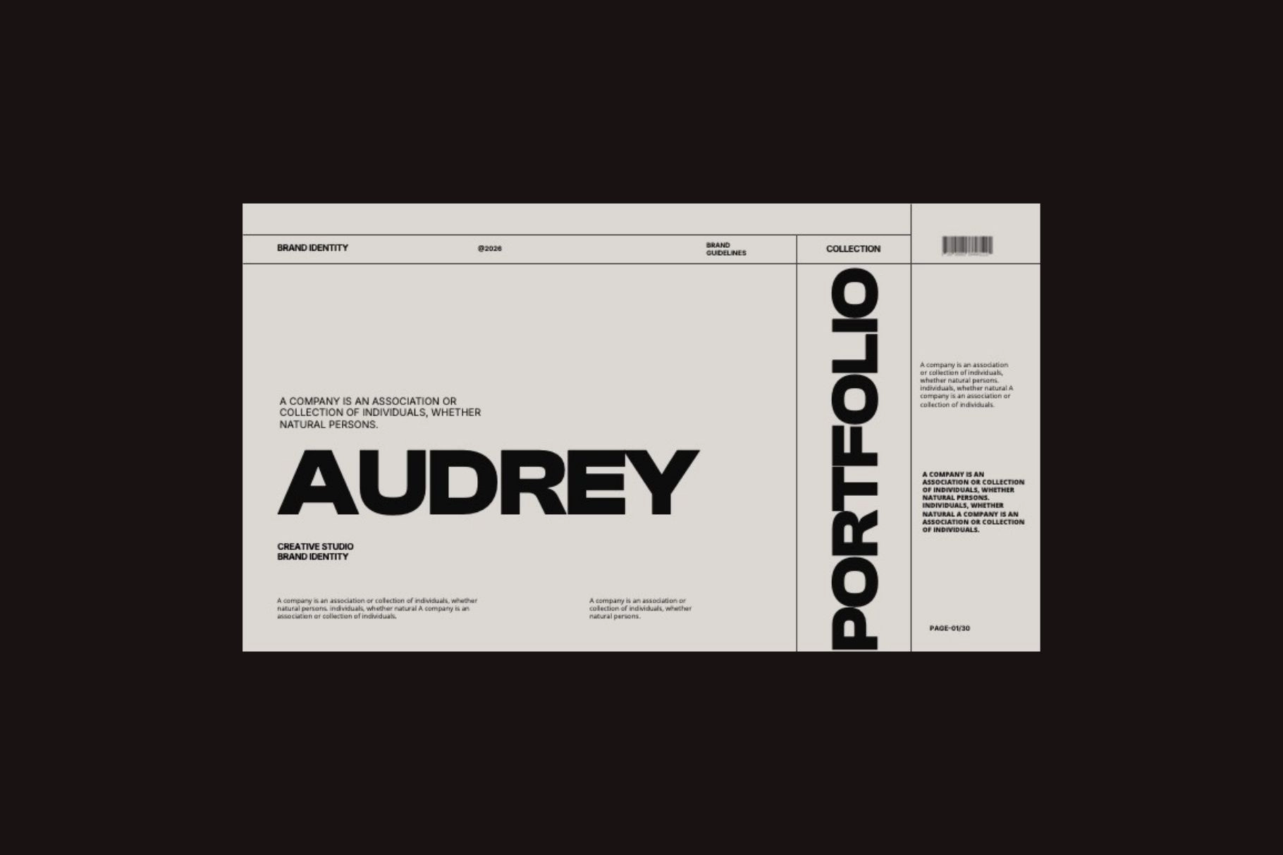 Keynote - Audrey Brand Identity Template