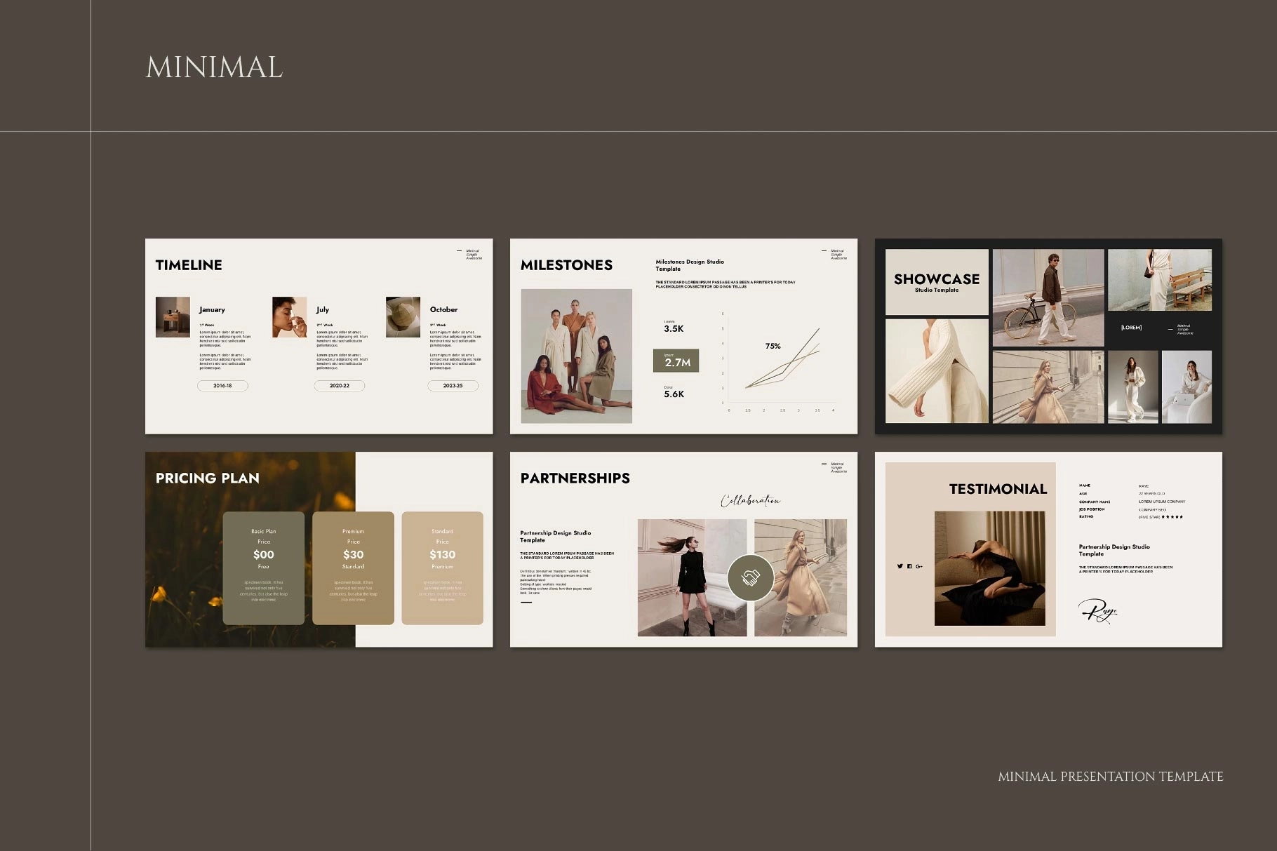 Minimal Presentation Template