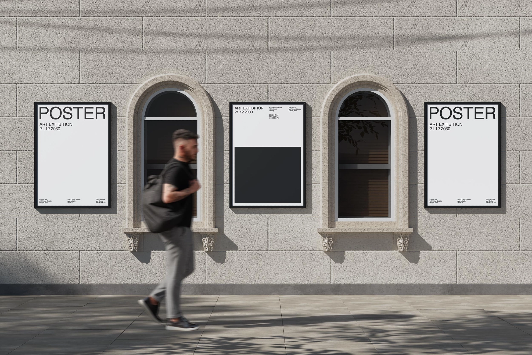 Outdoor Wall Poster Mockup