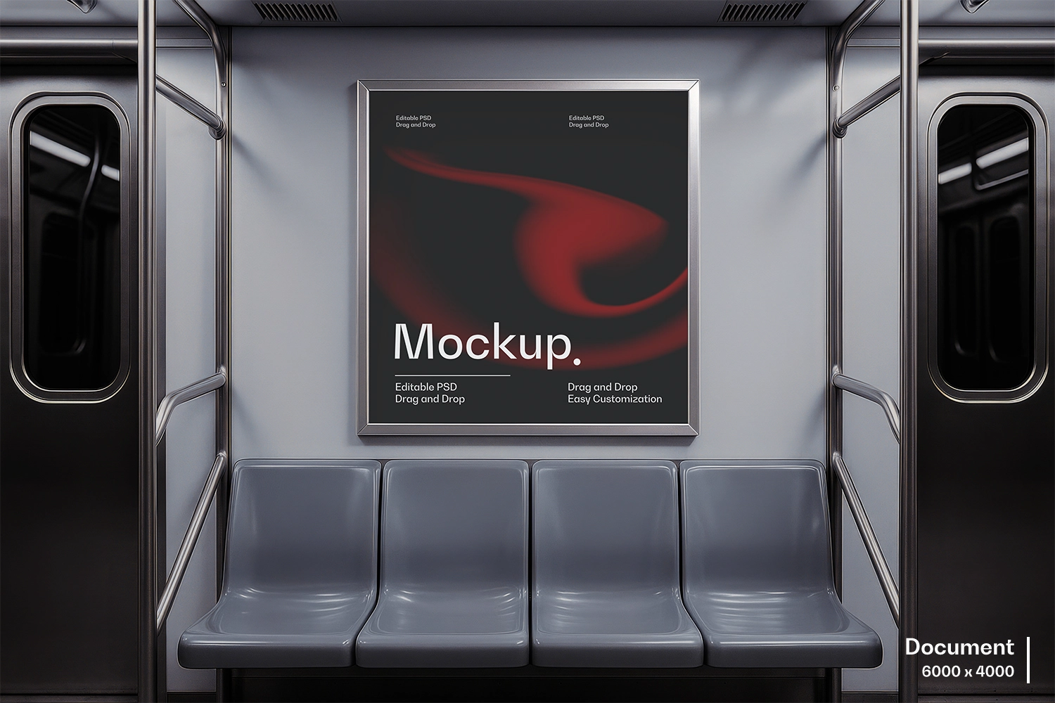 Subway Station Billboard Mockup