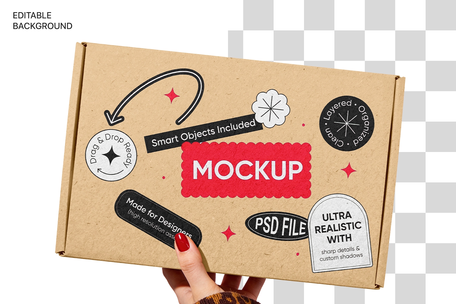 Product Sticker Mockups Pack