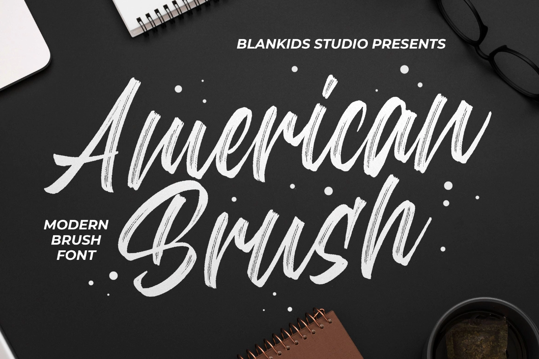 American Brush a Modern Brush Font