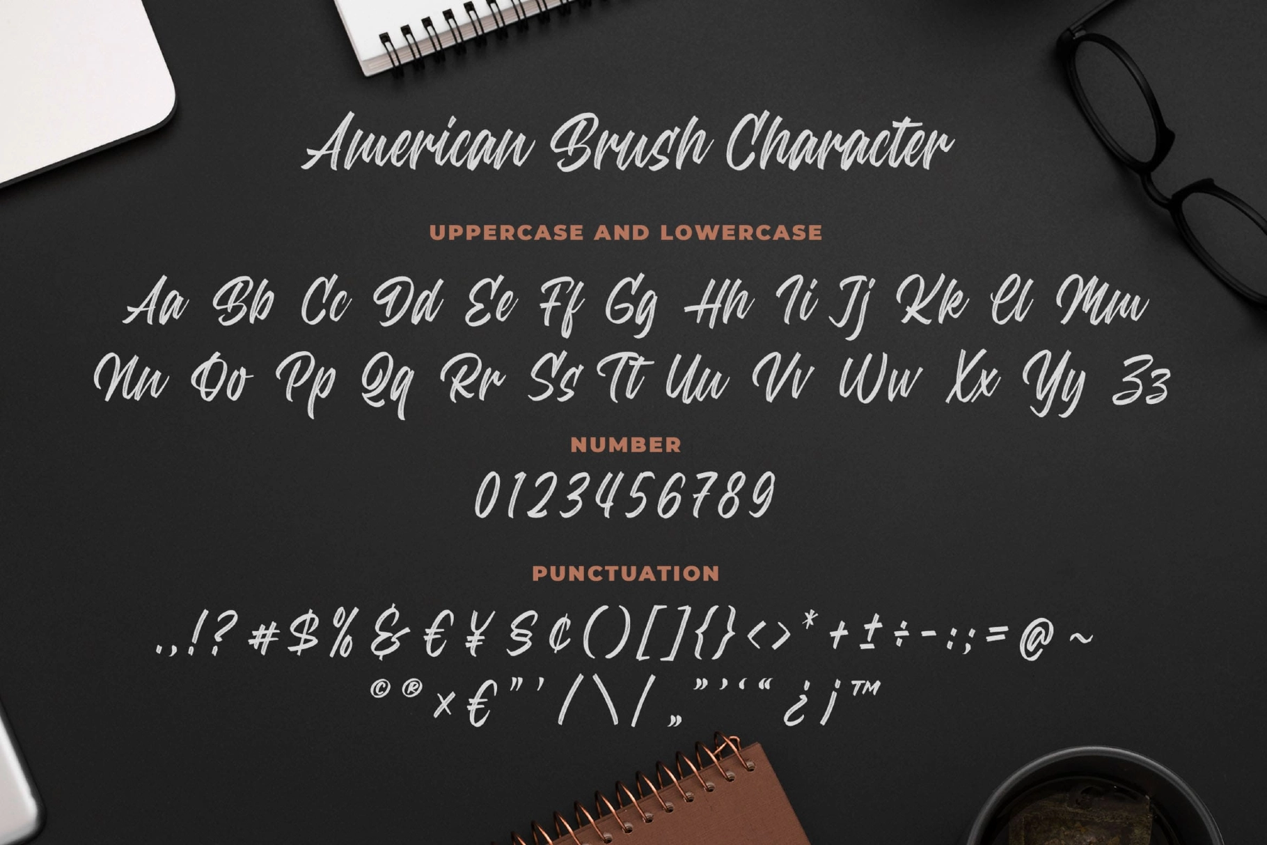 American Brush a Modern Brush Font