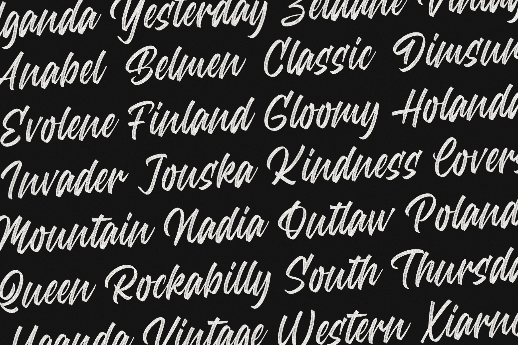 American Brush a Modern Brush Font