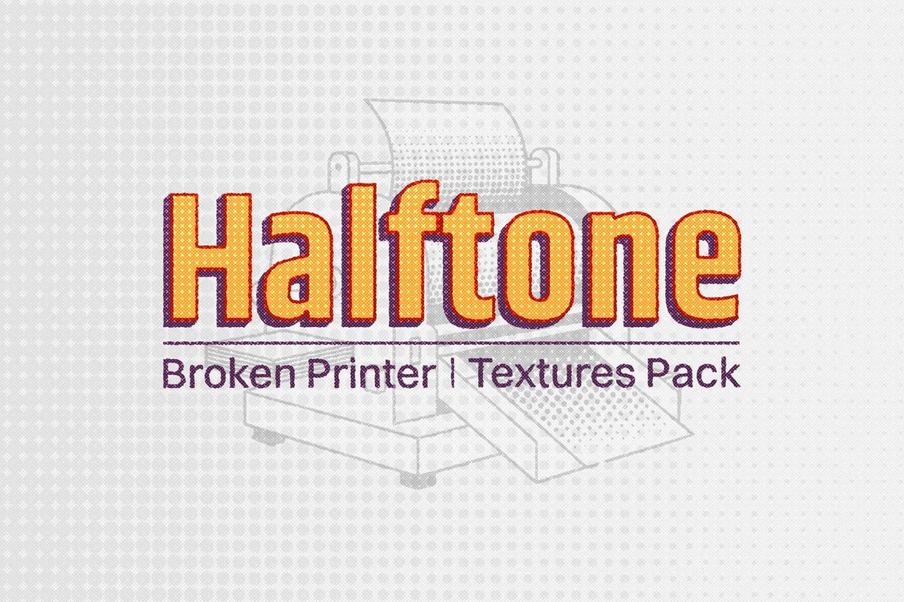 Halftone: Broken Printer Textures