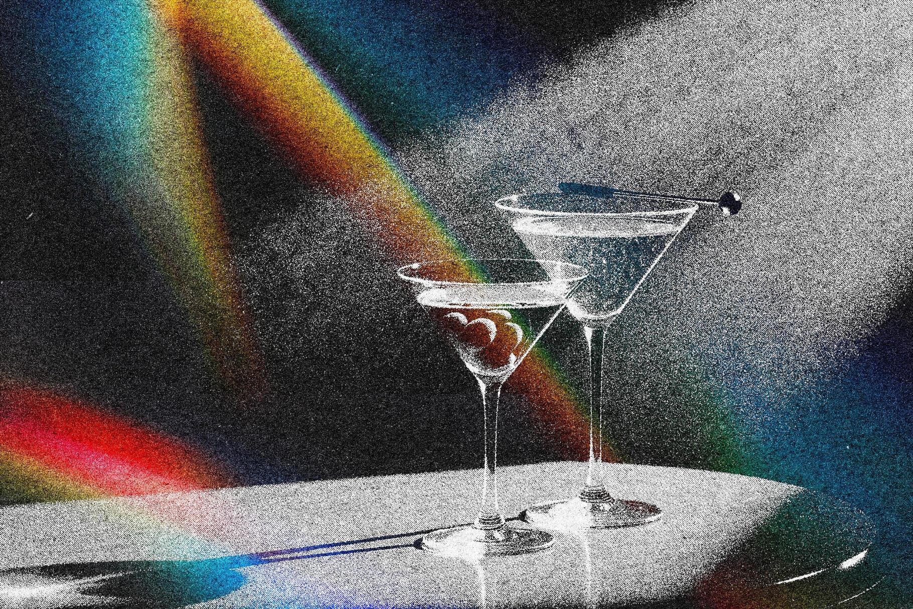 B&W Noise Photo Card Effect