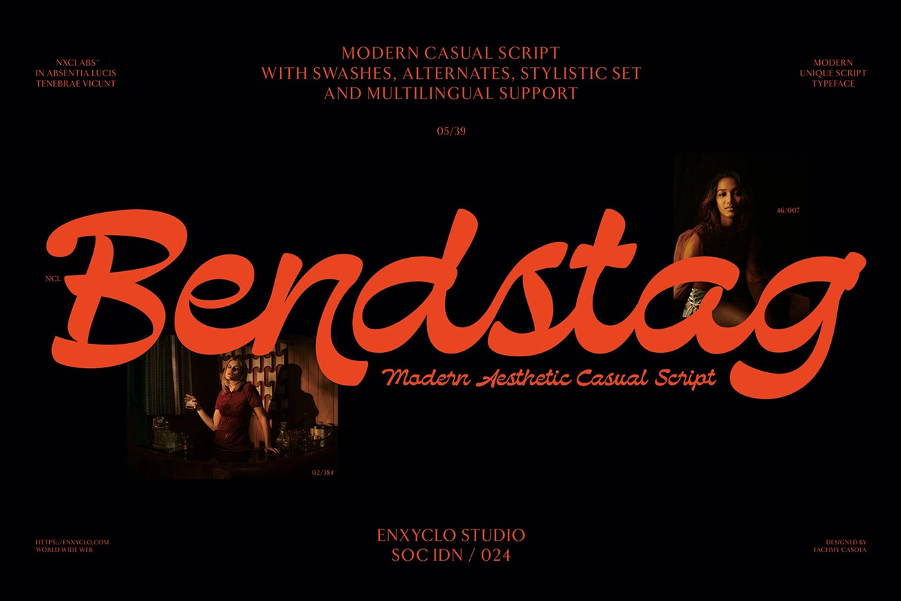 Bendstag - Modern Casual Script Font