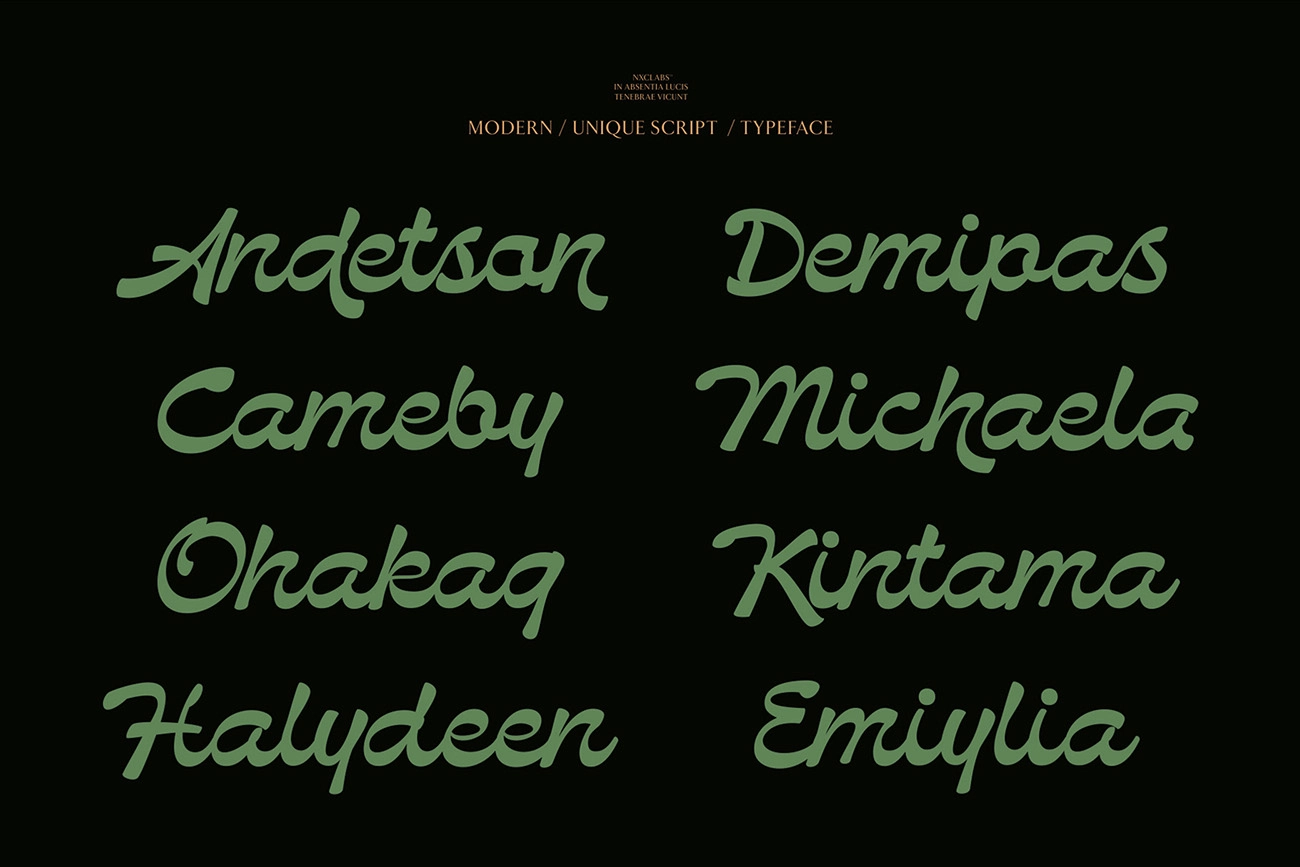 Bendstag - Modern Casual Script Font