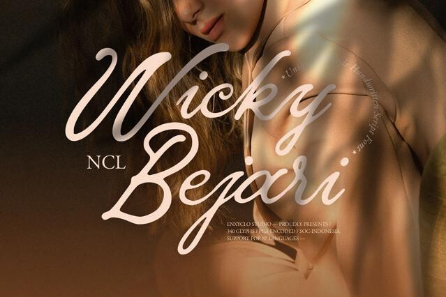 Wicky Bejari - Elegant Signature Script Font