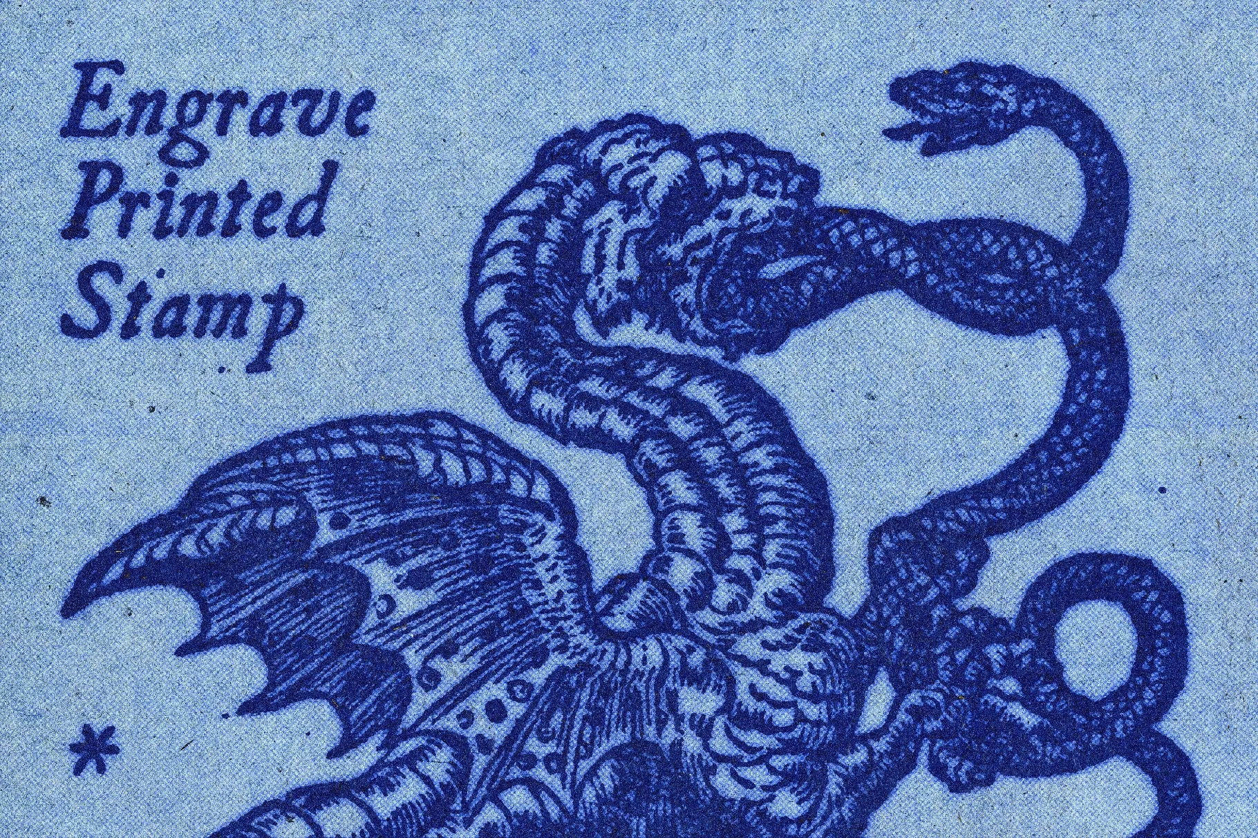 Engrave Printed Stamp Text Effect