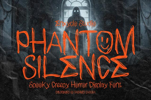 Phantom Silence - Spooky Horror Display Font