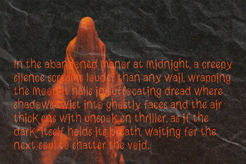 Phantom Silence - Spooky Horror Display Font